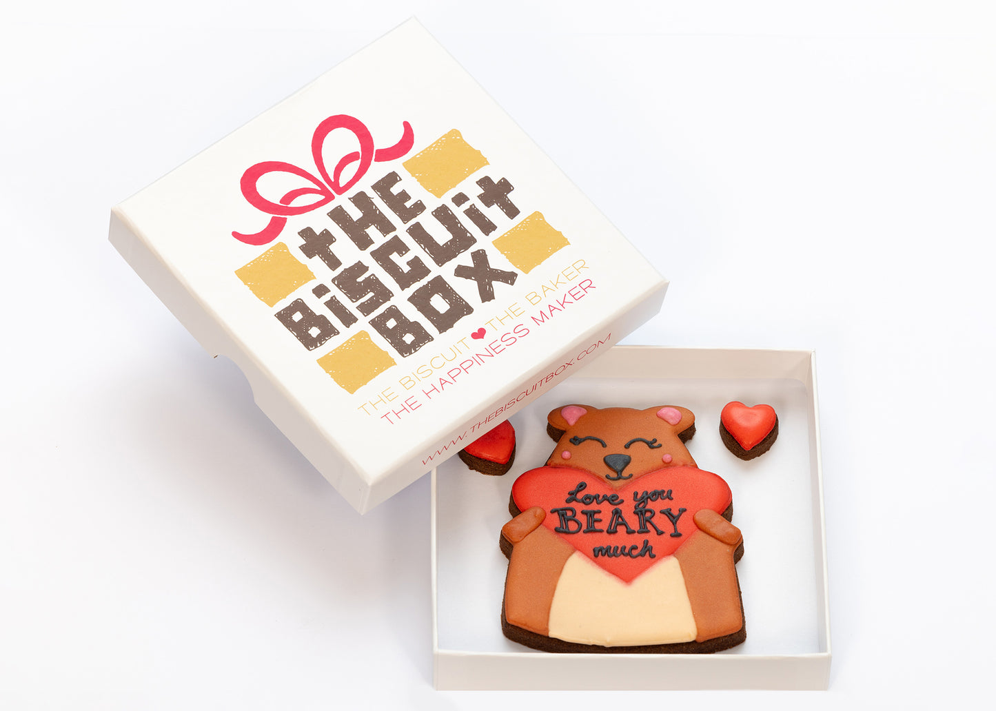 valentines day bear biscuit saying I love you bear much