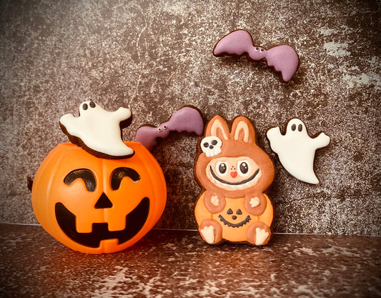 Halloween Labubu Biscuit Card