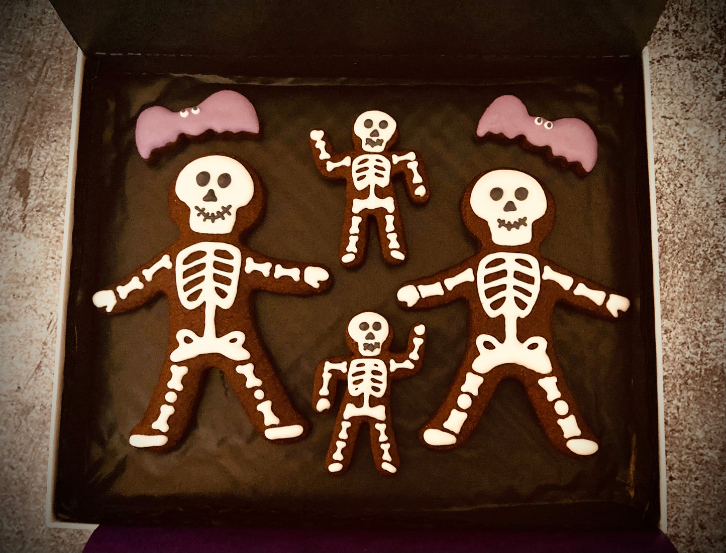 Skeleton Family Biscuit Box