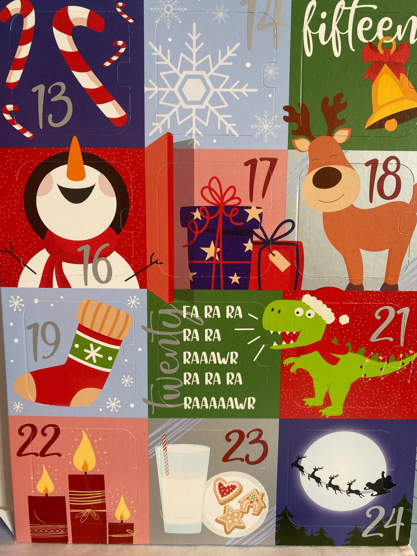 image of the second side of the biscuit advent calendar