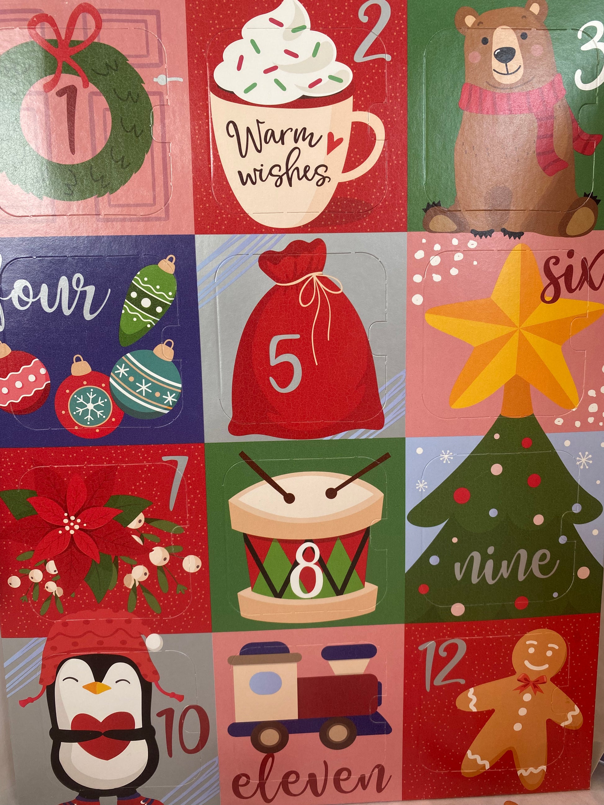 Christmas count down cookie calendar