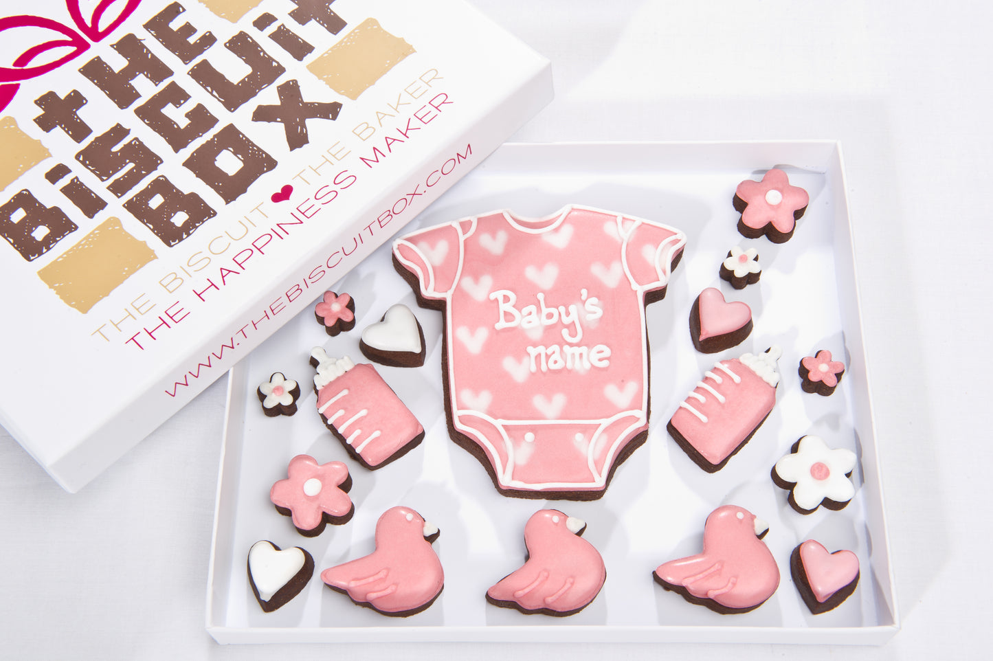 New Baby Girl Biscuit Box