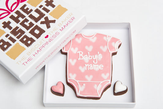 Baby Girl Vest Biscuit Card
